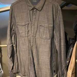 Calvin Klein Gray Dress Shirt
